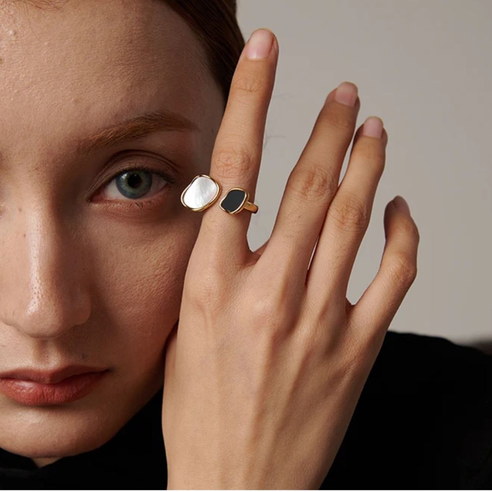 Woman’s gold plated ring. Father and Daughter Jewelry.