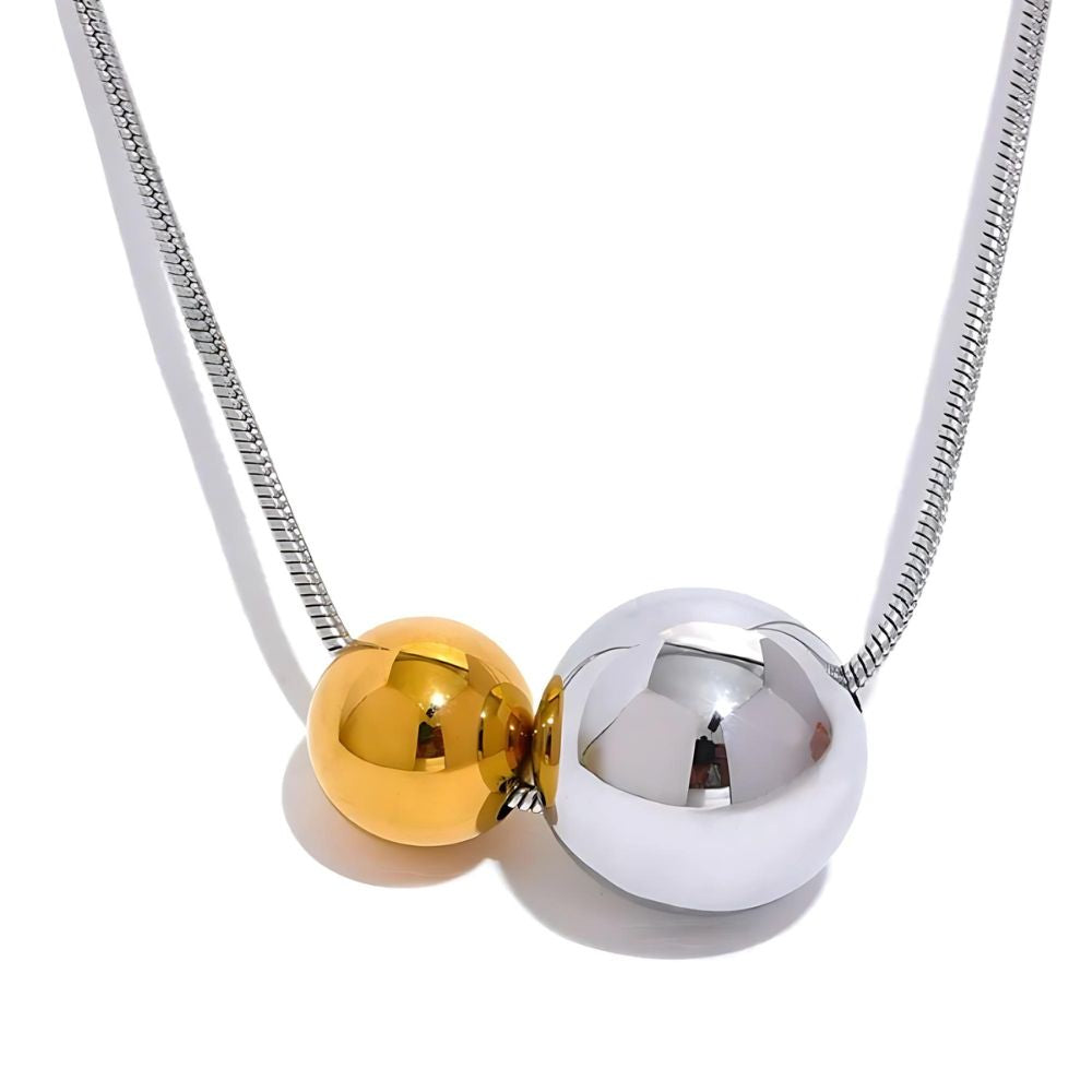 Woman’s gold plated necklace. Father and Daughter Jewelry.