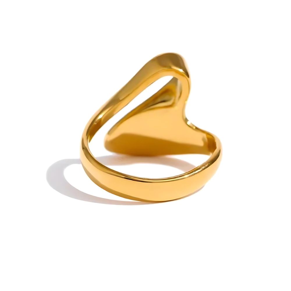 Woman’s gold plated ring. Father and Daughter Jewelry.