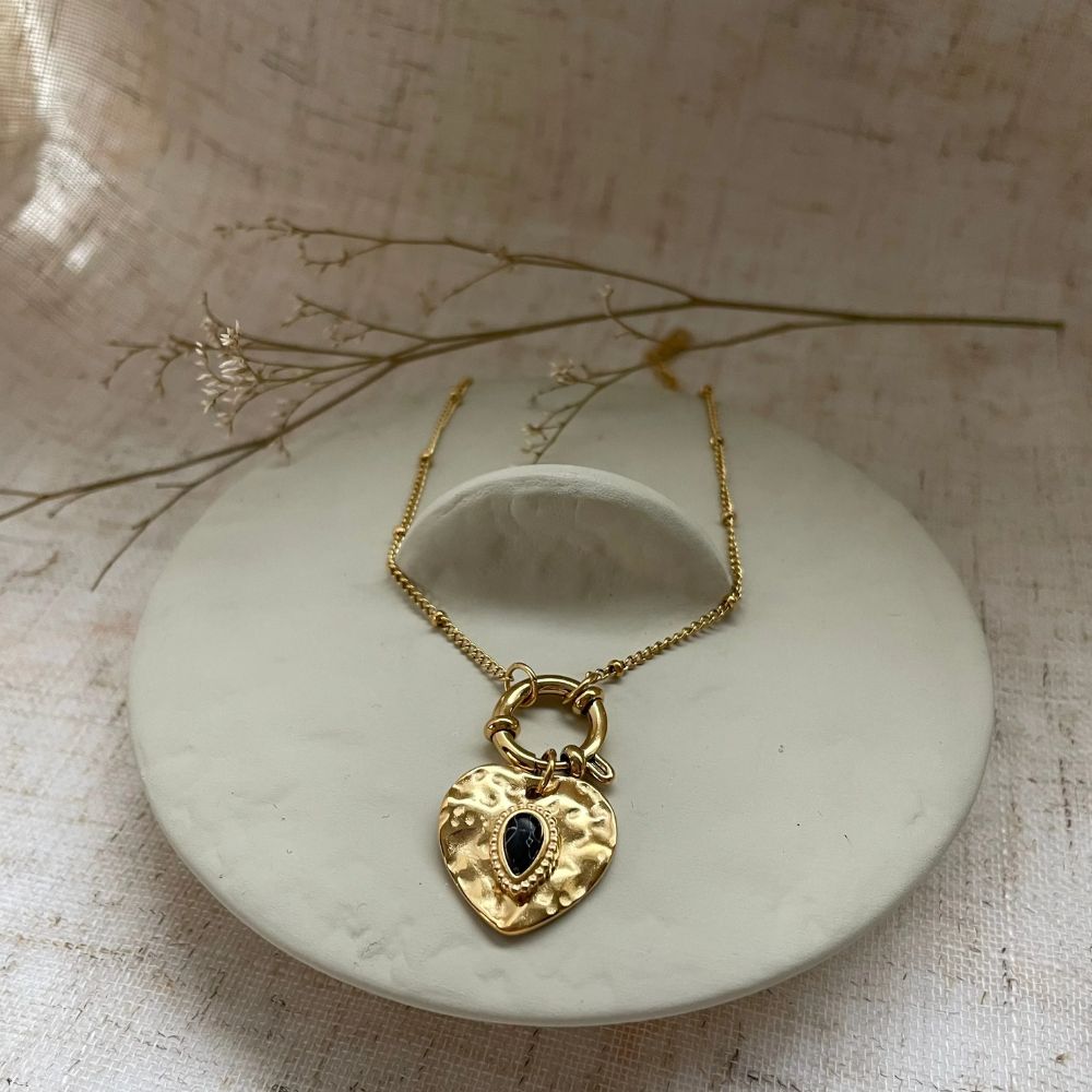 Woman’s gold plated necklace. Father and Daughter Jewelry.