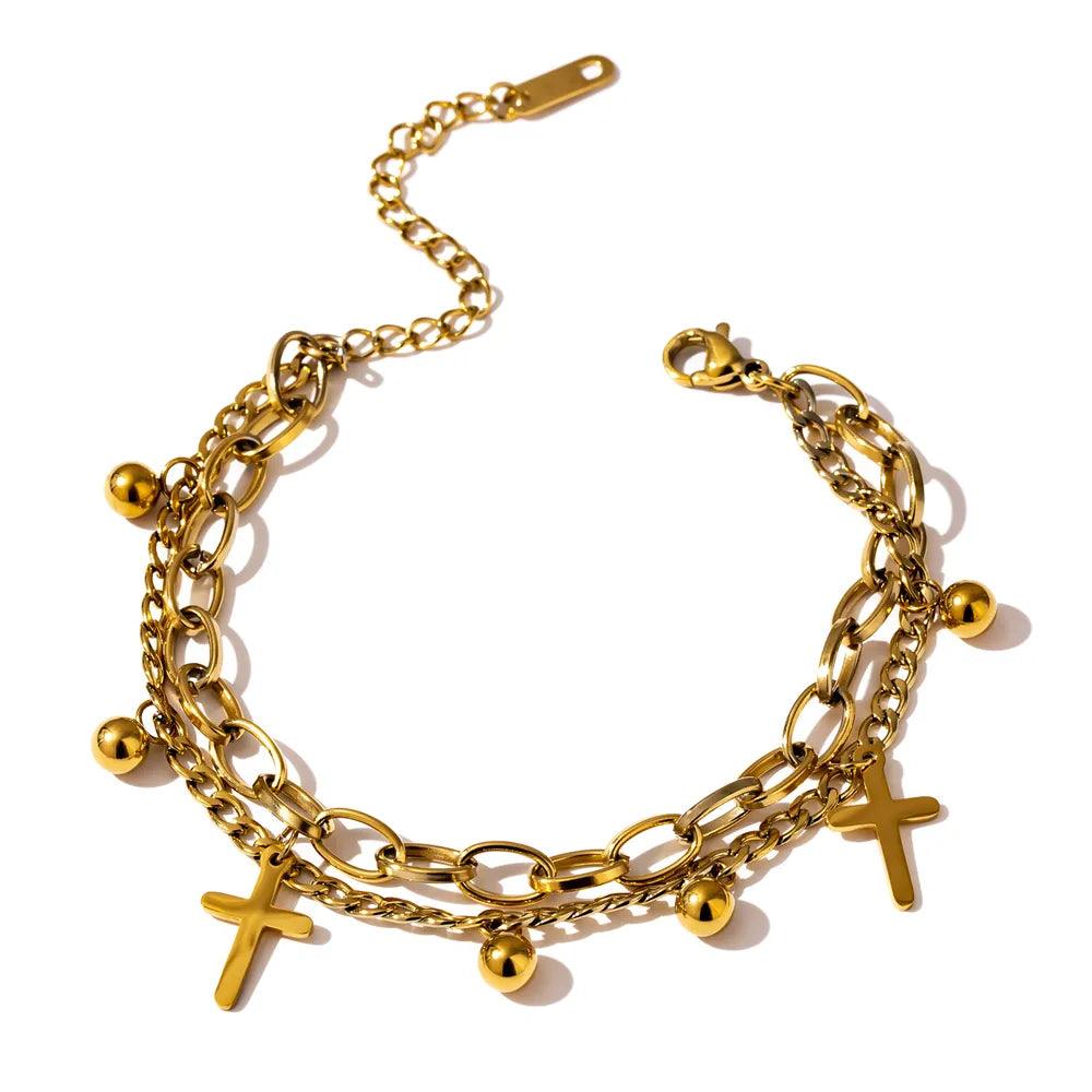 Divine Layers Bracelet - Father and Daughter Jewelry