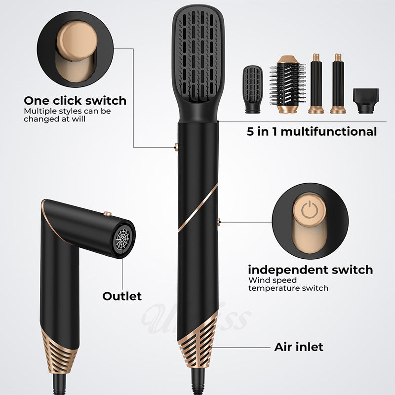 5-in-1 Hot Air Comb & Hair Dryer Brush