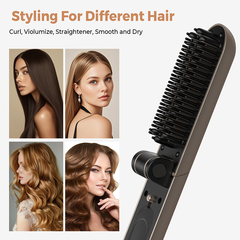 2-in-1 Mini Foldable Hair Straightener