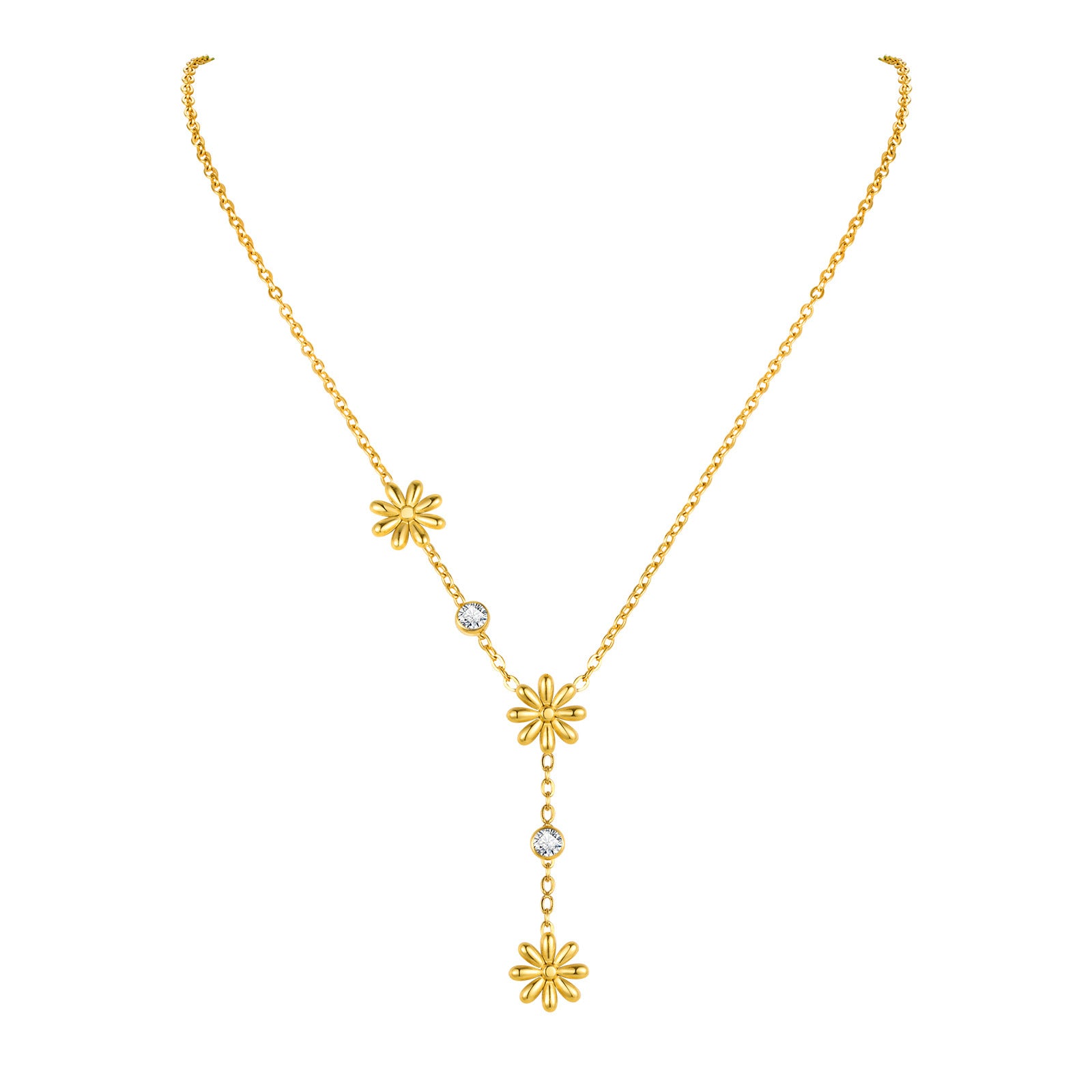 Floral Drop Necklace