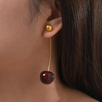 Cherry Drop Earrings