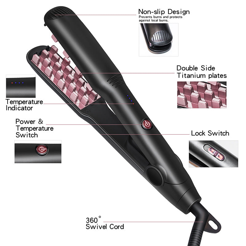 2-in-1 Hair Straightener and Curler