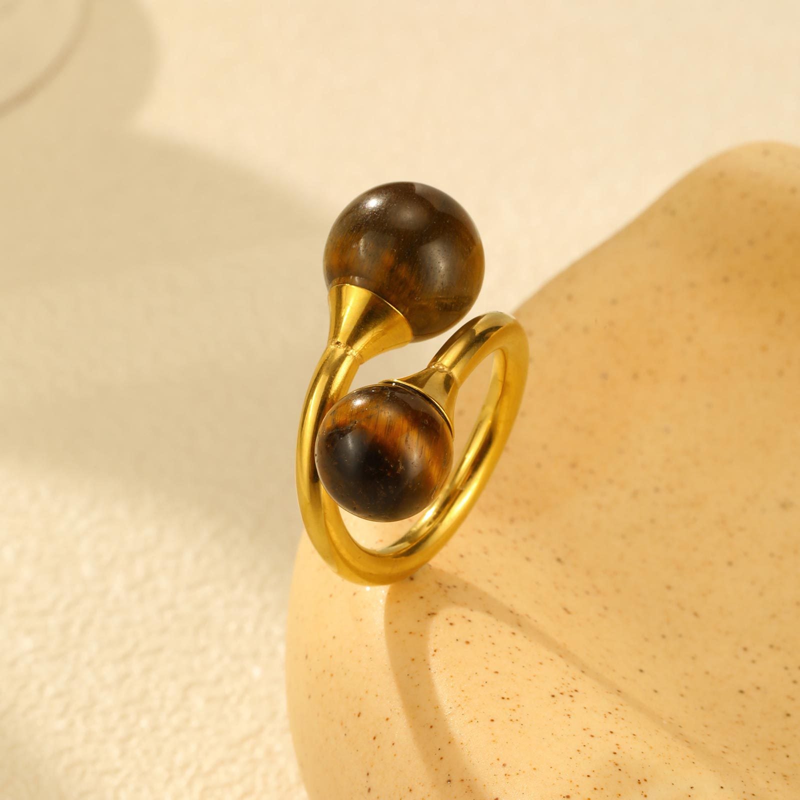 Tiger Eye Statement Ring