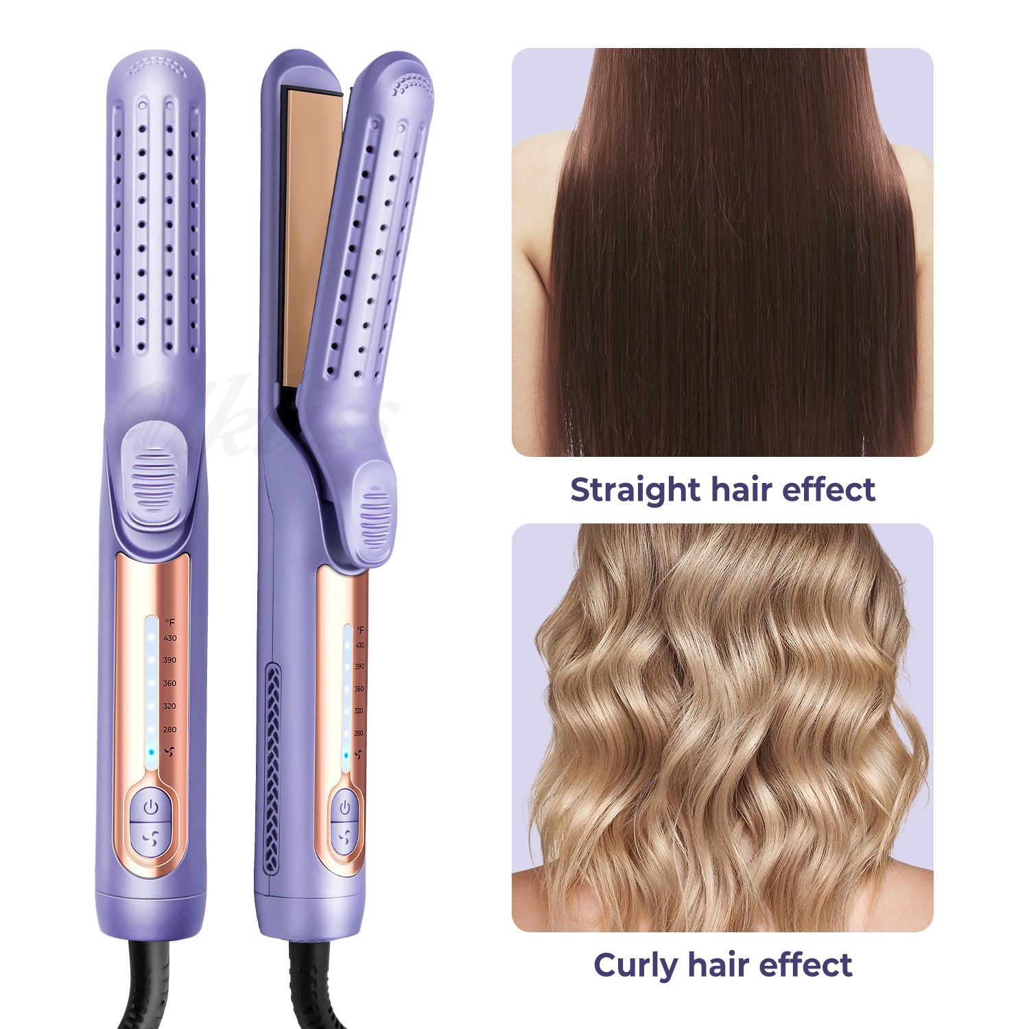 Cold Air Hair Straightener & Curler