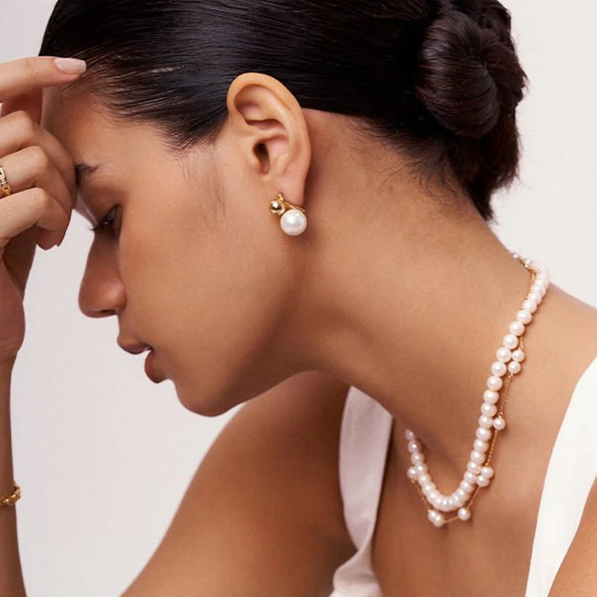 Pearl Stud Earrings