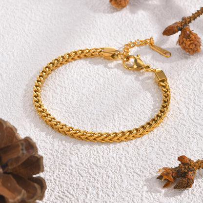 Gold Cuban Chain Bracelet