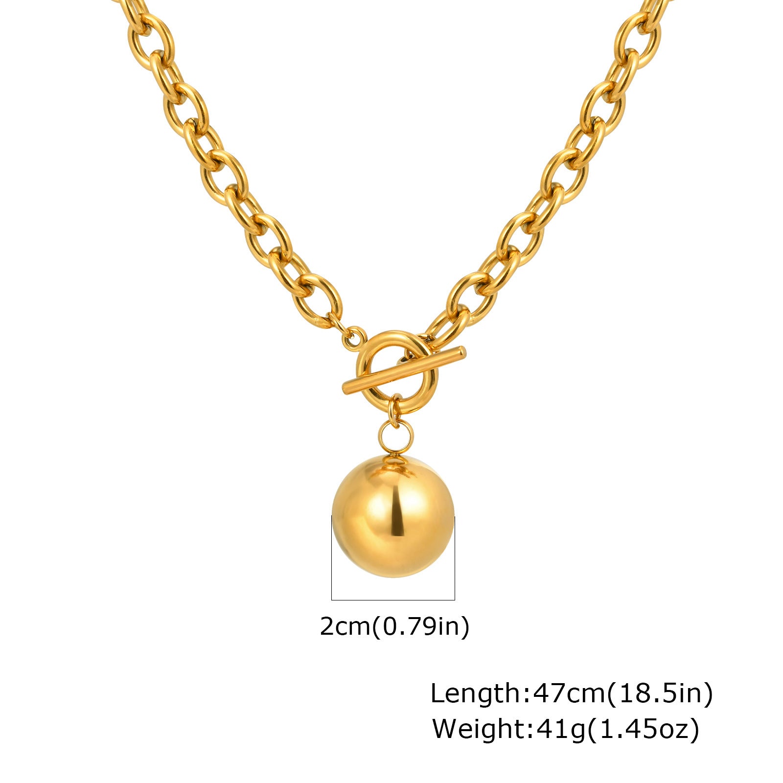 Chunky Chain Ball Necklace