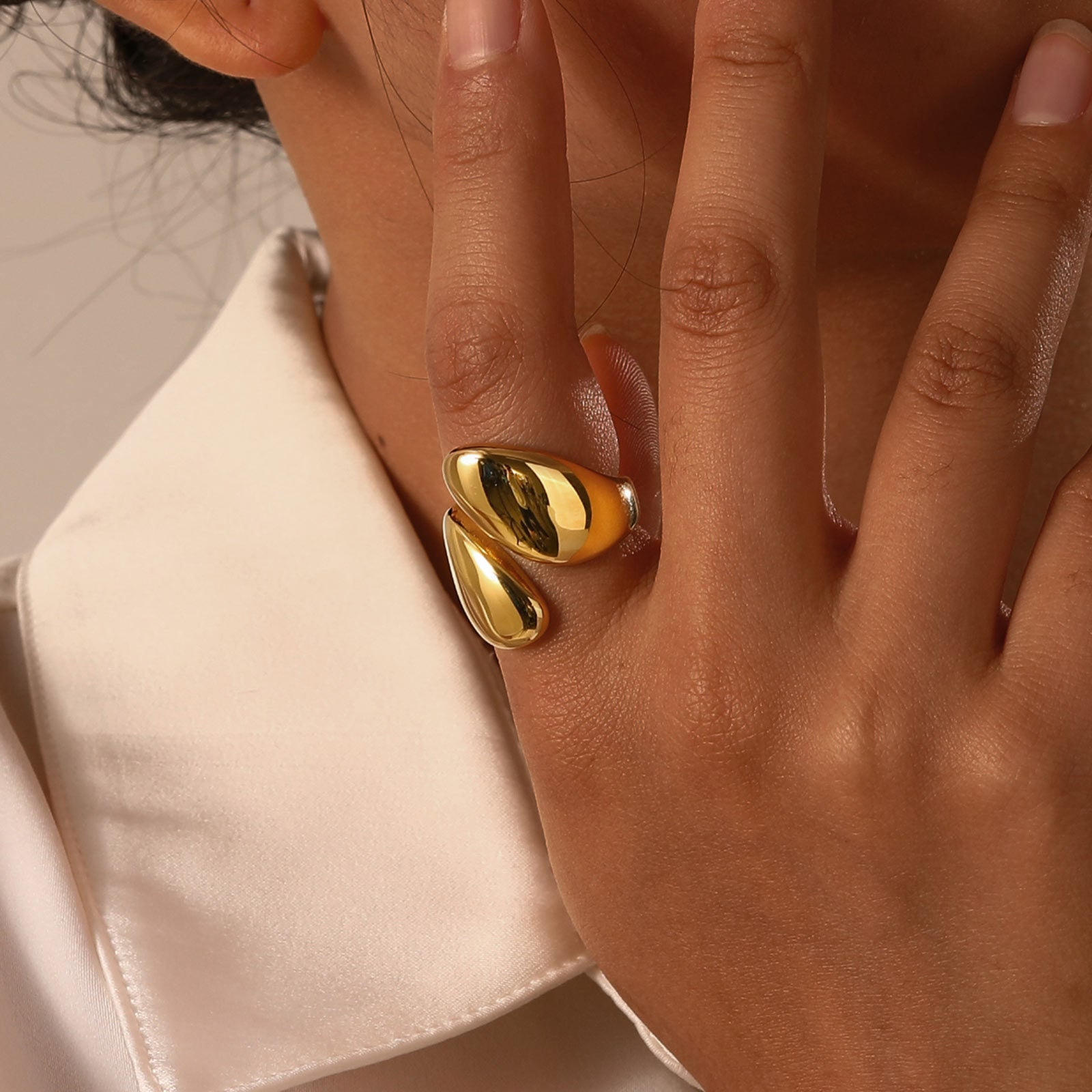 Gold Drop Ring
