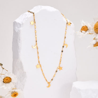 Moon & Star Necklace