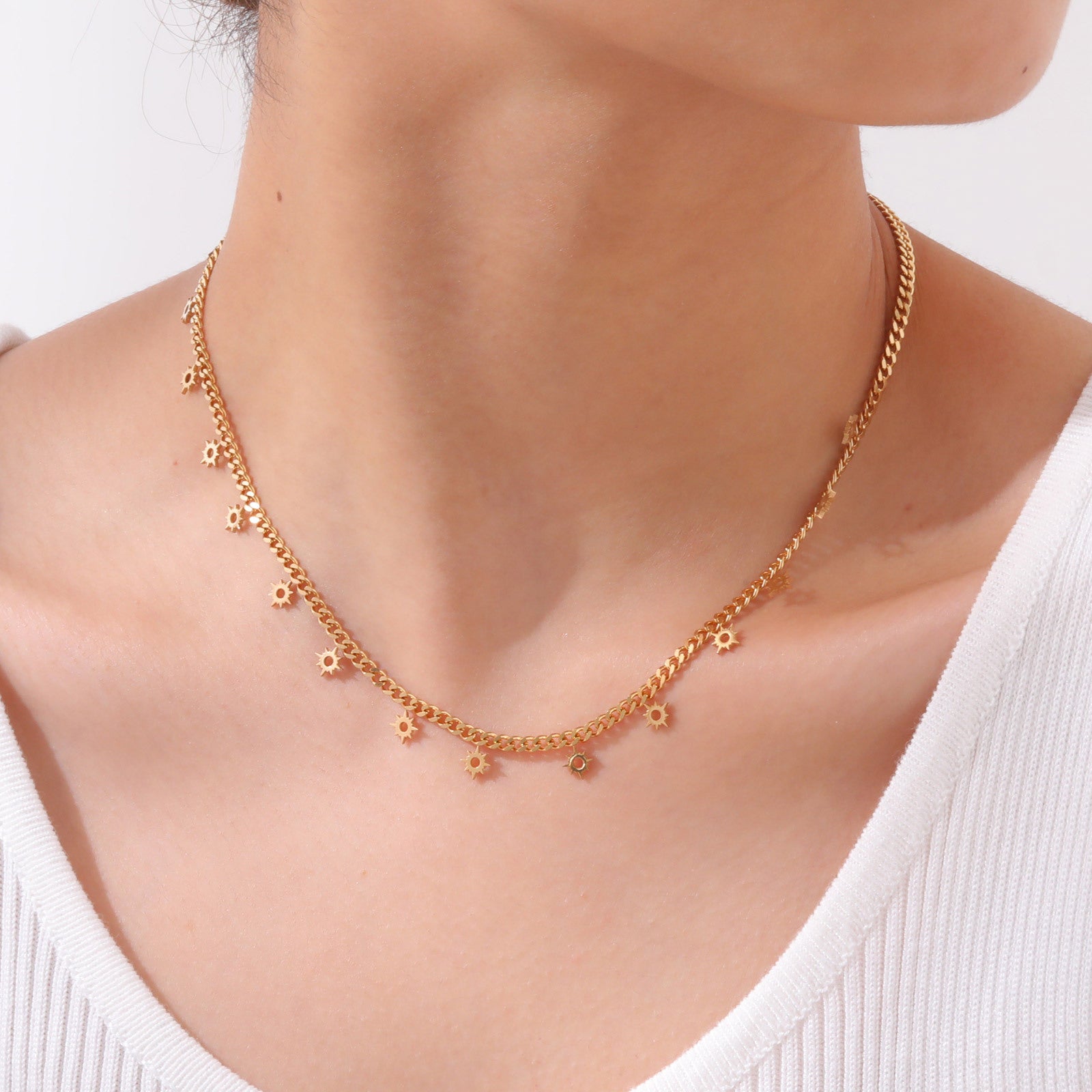 Sun Charm Necklace
