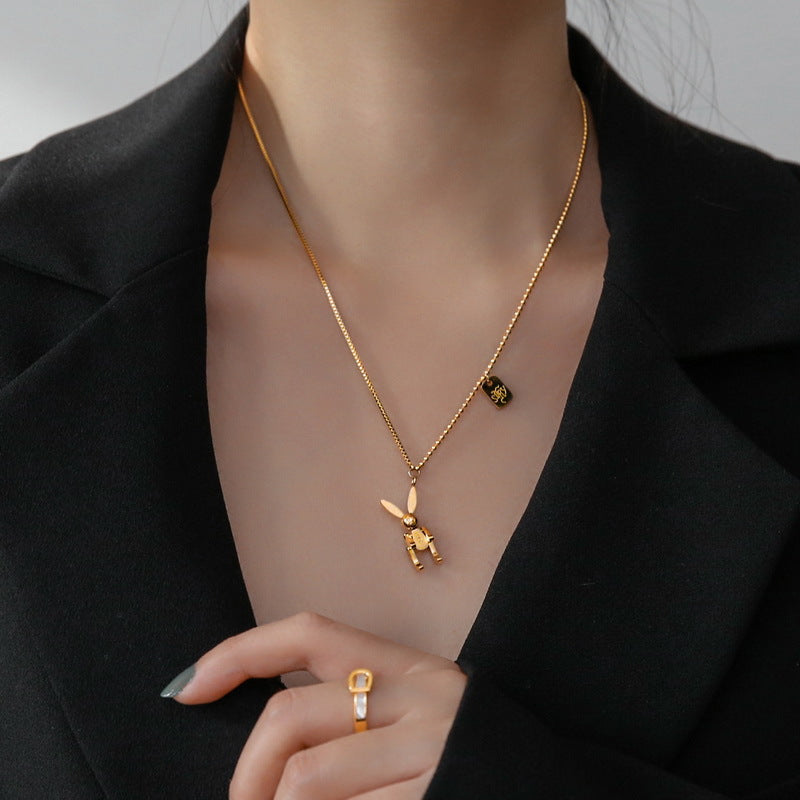 Bunny Pendant Necklace
