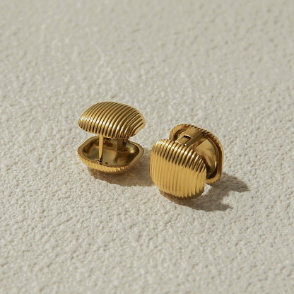Textured Dome Earrings