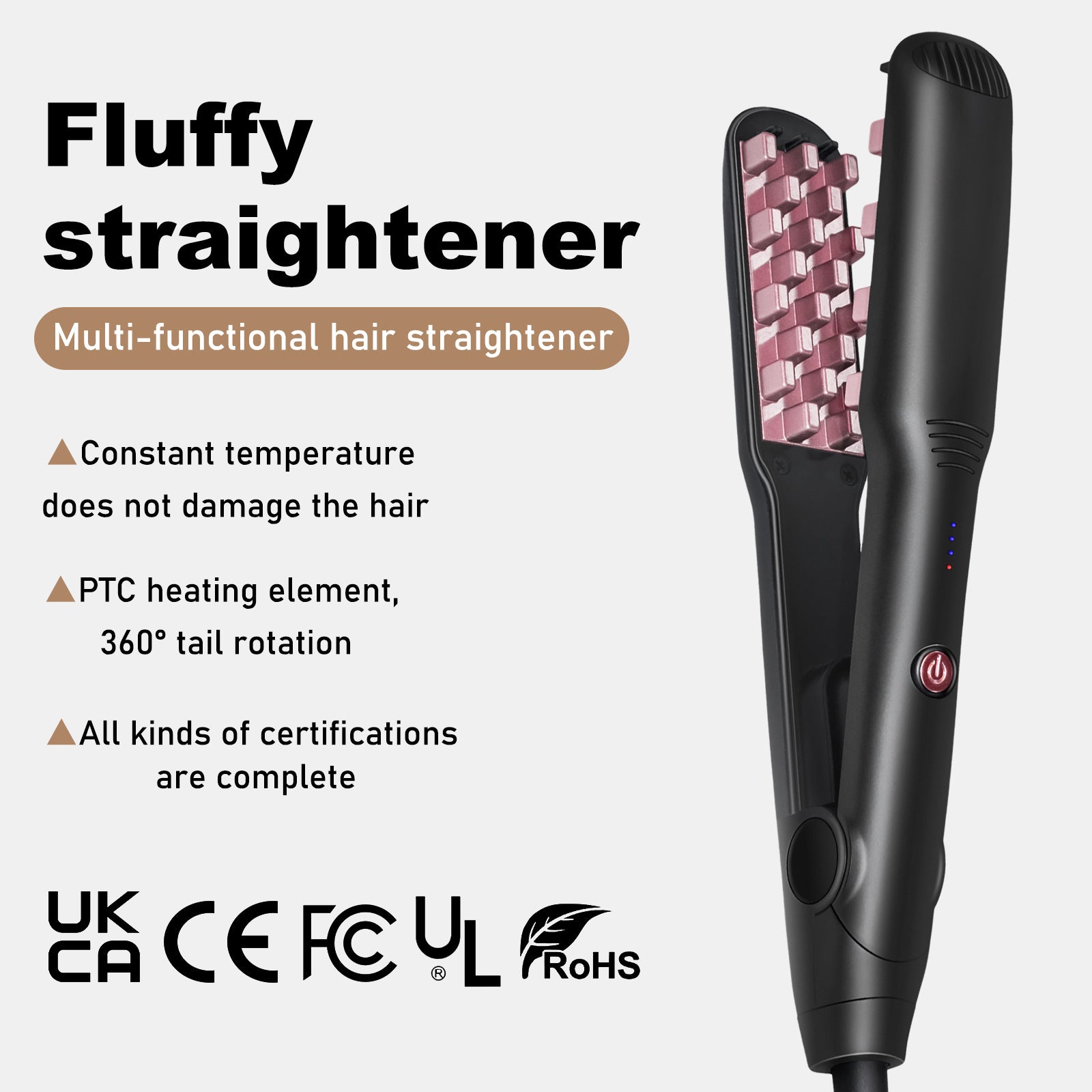 2-in-1 Hair Straightener and Curler