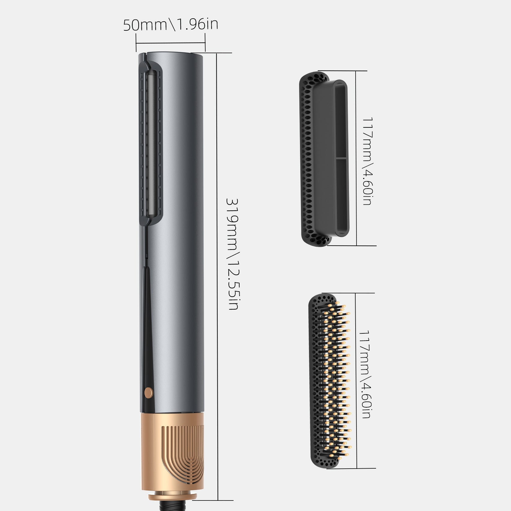 2-in-1 Hair Dryer Straightener