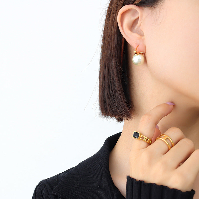 Luminous Pearl Drop Earrings