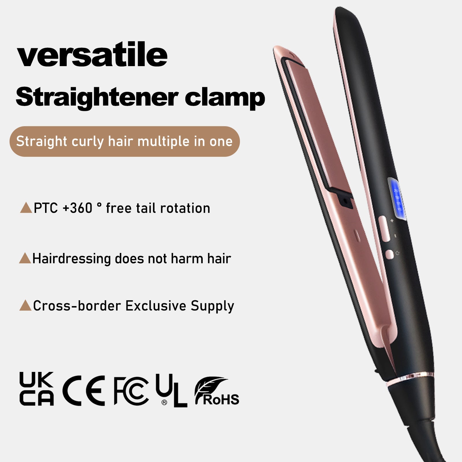 Ceramic Flat Iron with LED Display