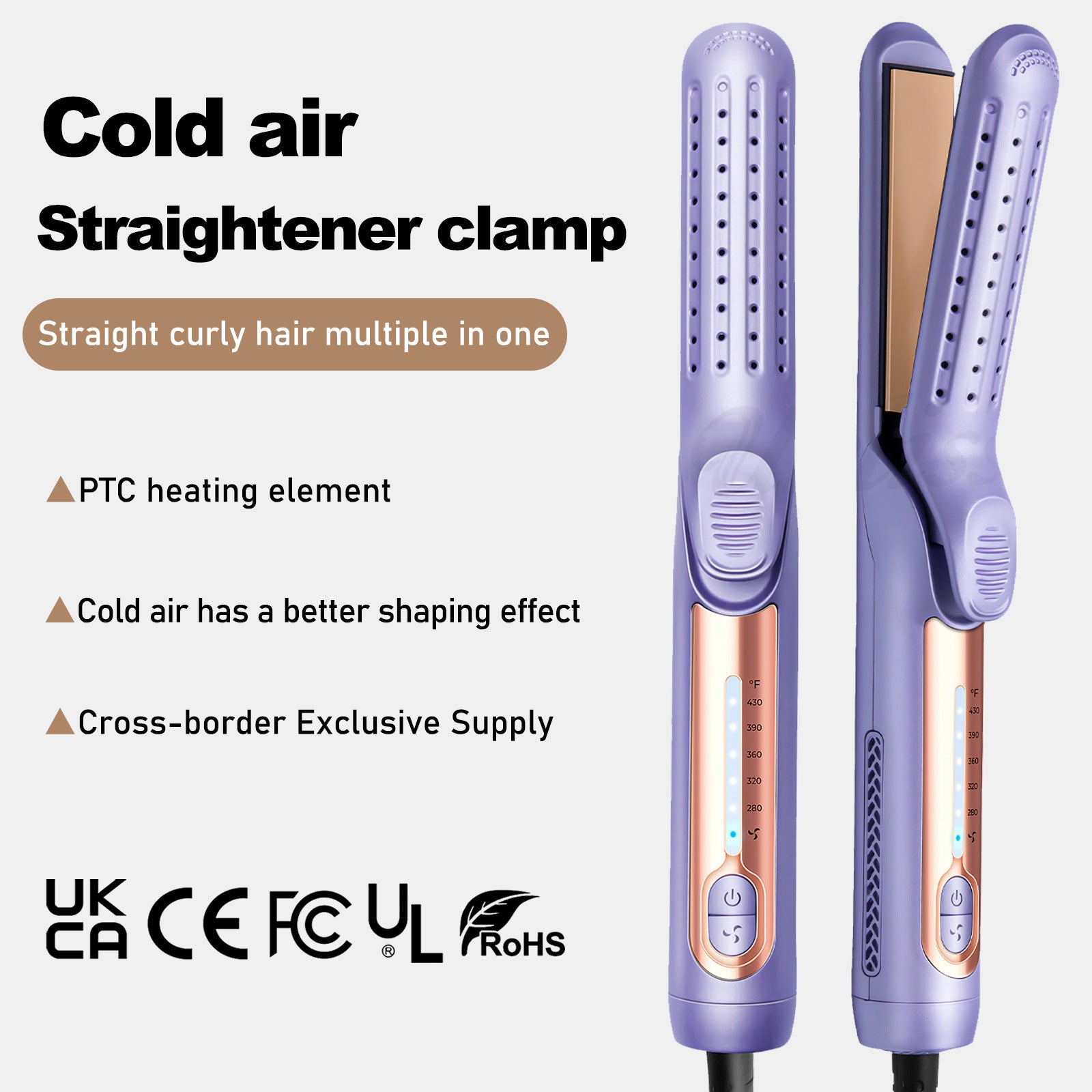 Cold Air Hair Straightener & Curler