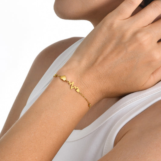 Heartbeat Charm Bracelet