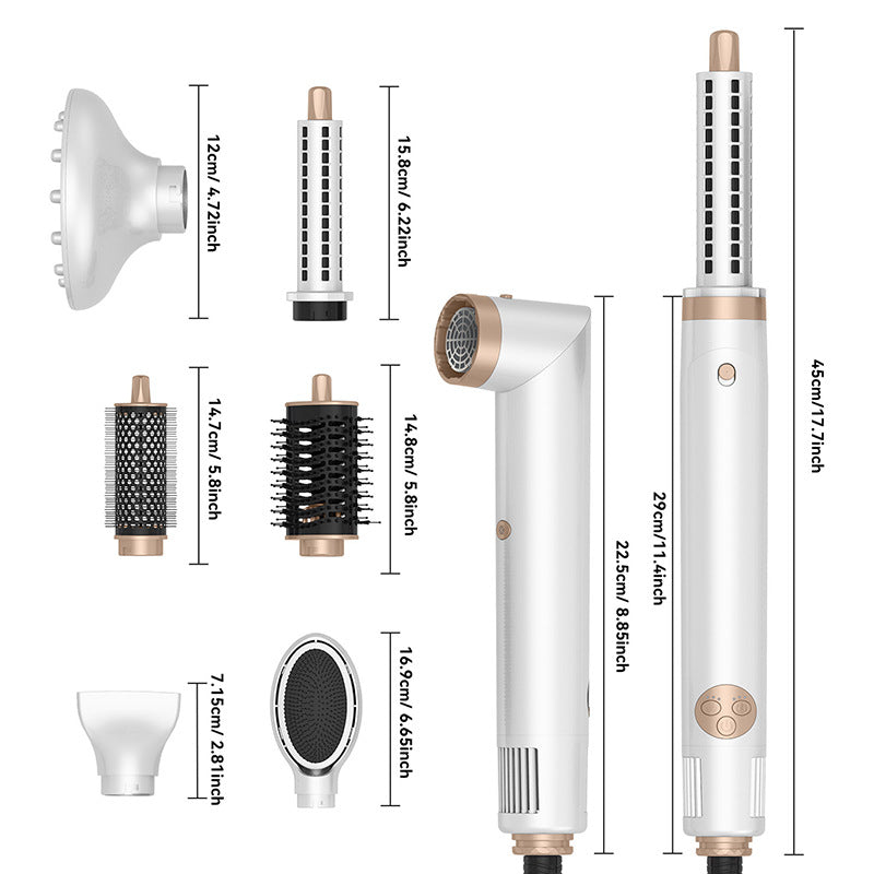 6-in-1 Folding Hot Air Comb & Hair Styler