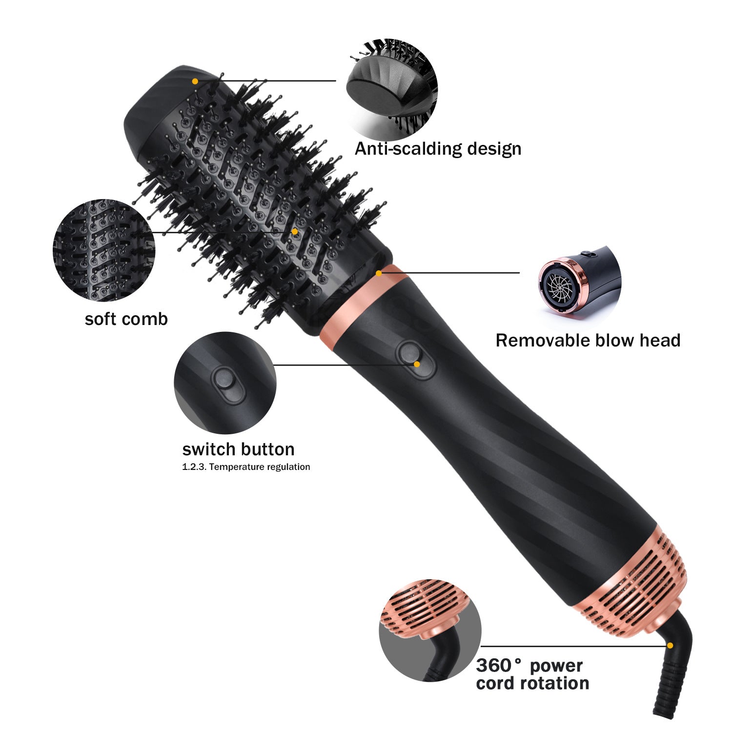 6-in-1 Hot Air Styler Brush