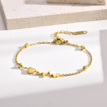Heartbeat Charm Bracelet
