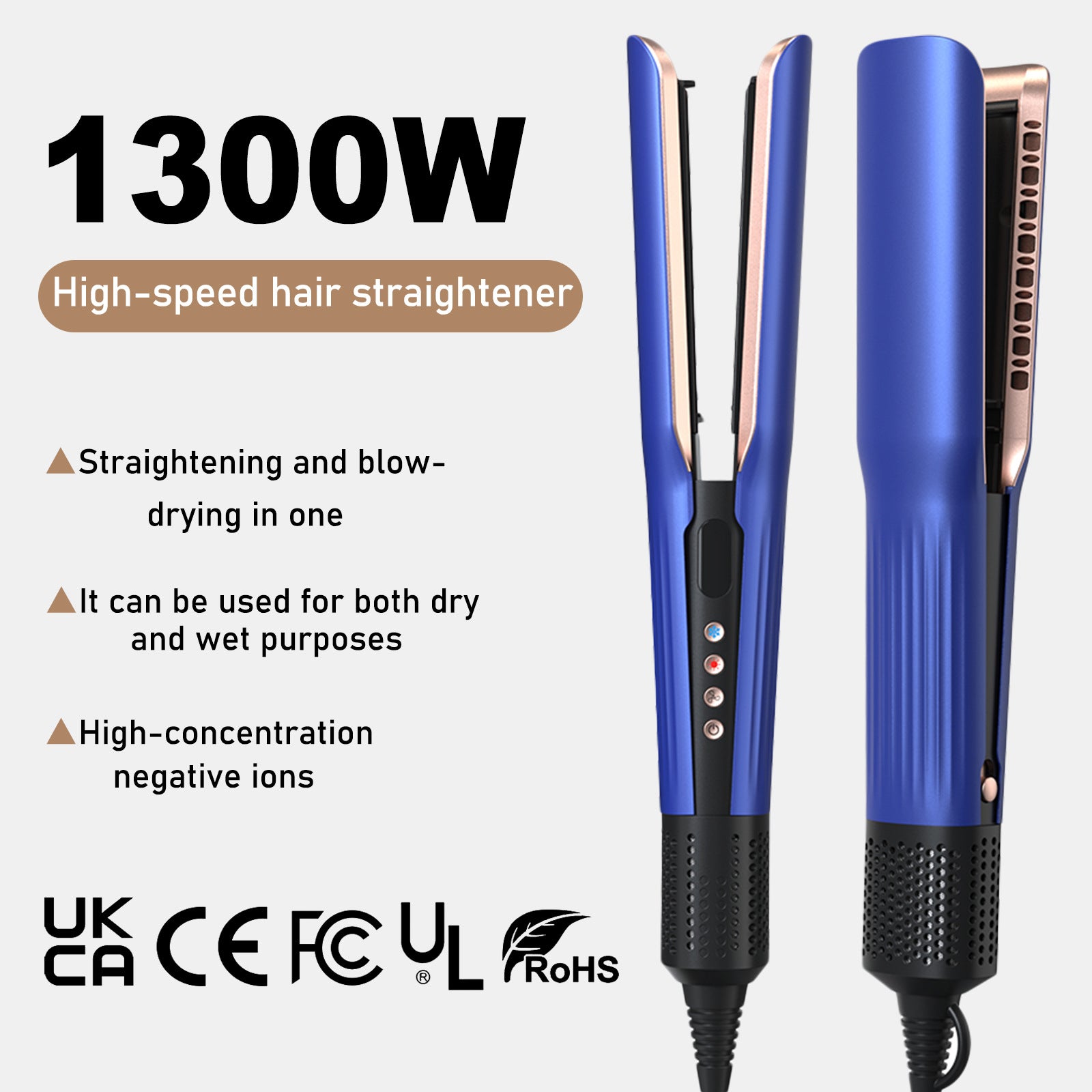 3-in-1 Hair Straightener & Dryer