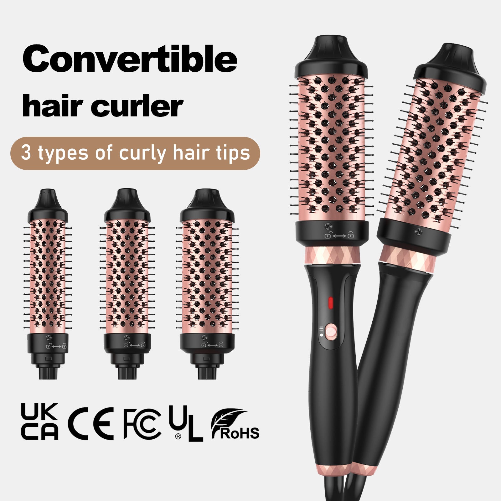 3-in-1 Ceramic Curling Brush