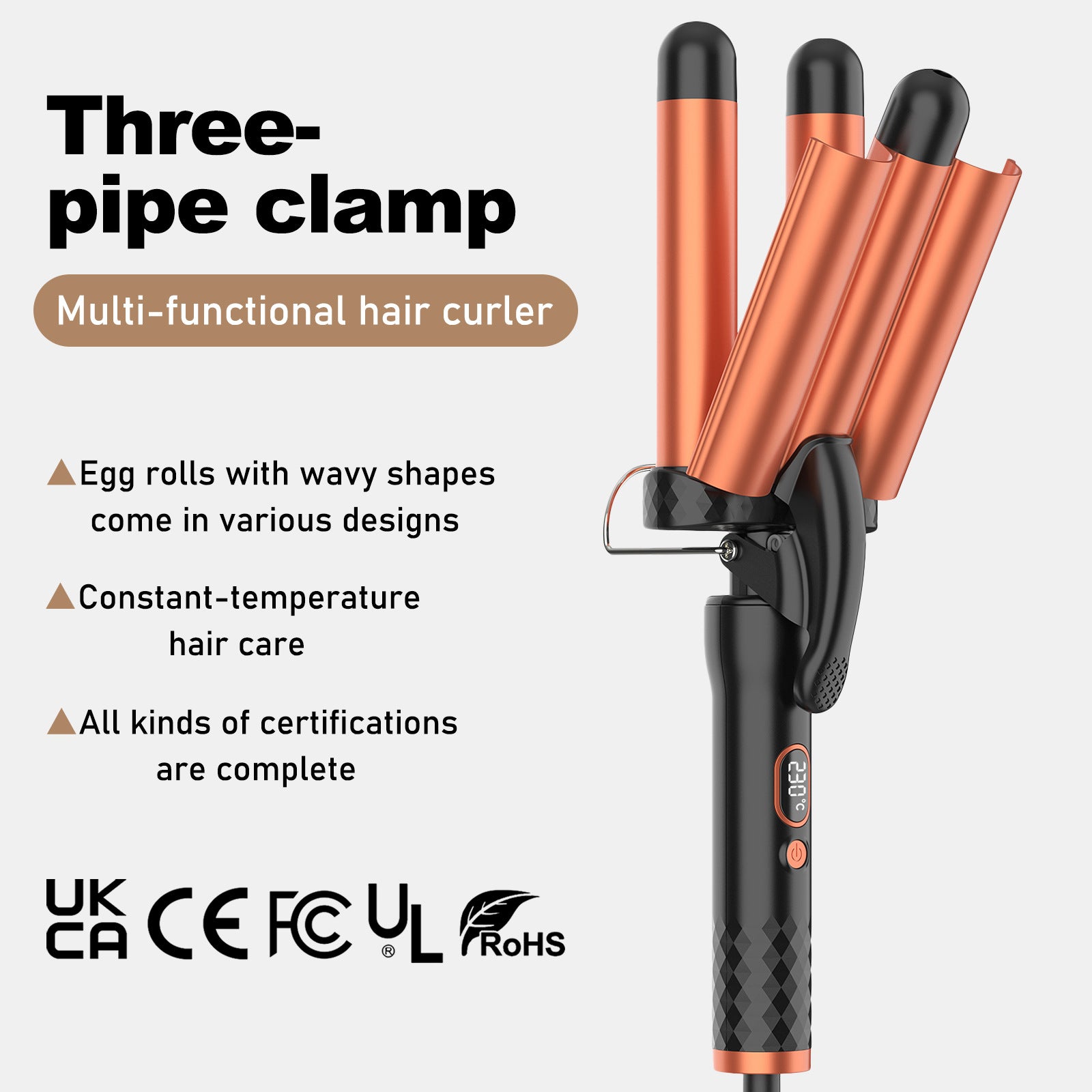 Triple Barrel Hair Curler
