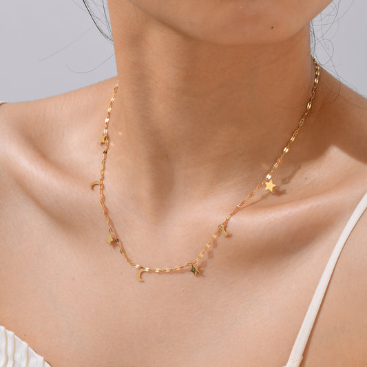 Moon & Star Necklace