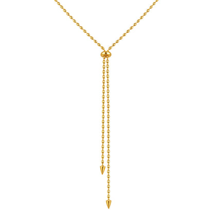 Adjustable Bead Chain Necklace