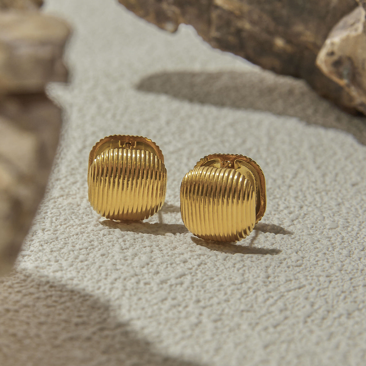 Textured Dome Earrings
