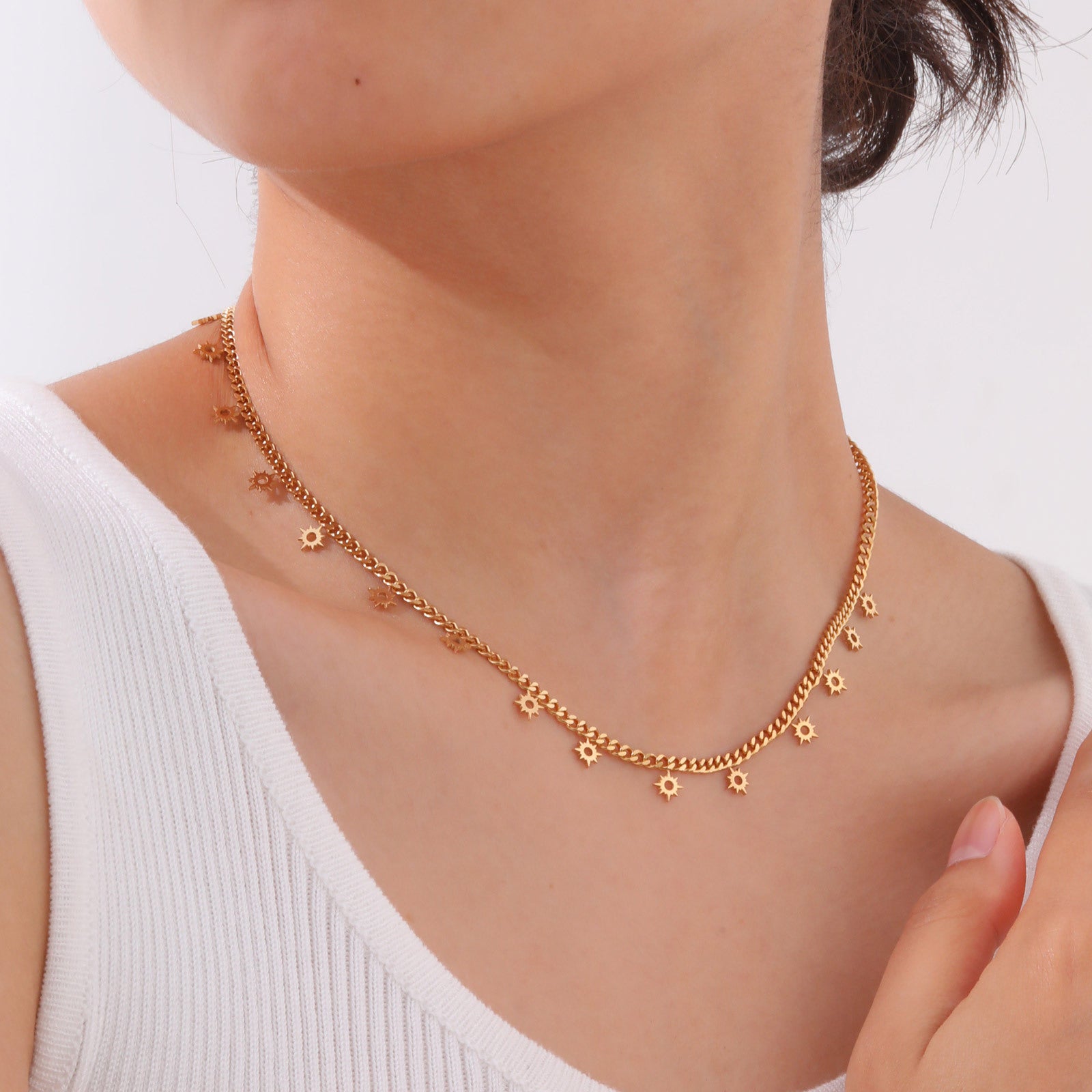 Sun Charm Necklace