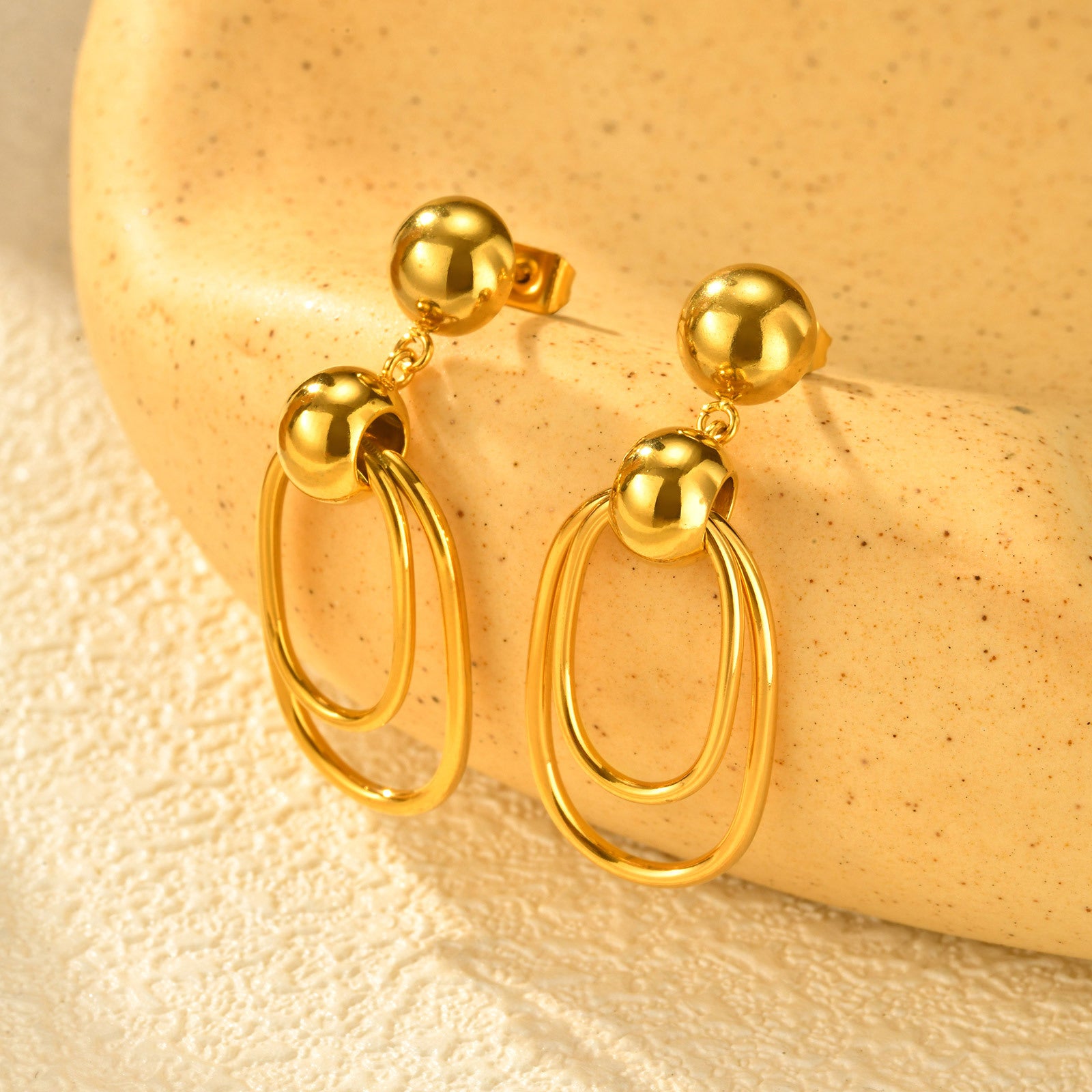 Geometric Drop Earrings
