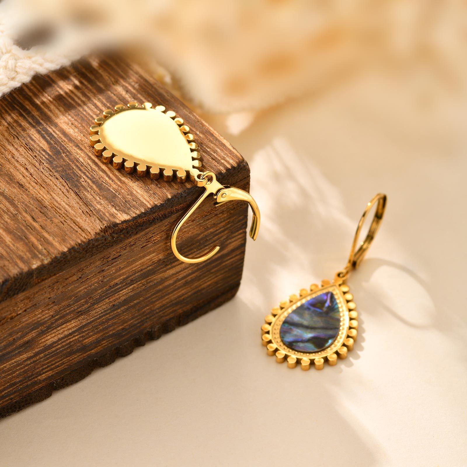 Teardrop Shell Earrings