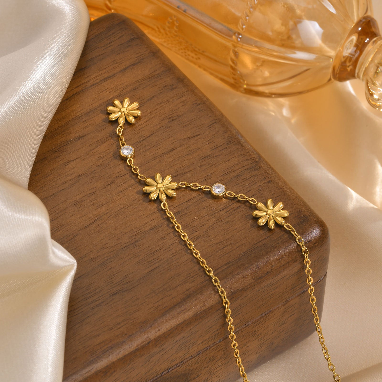 Floral Drop Necklace
