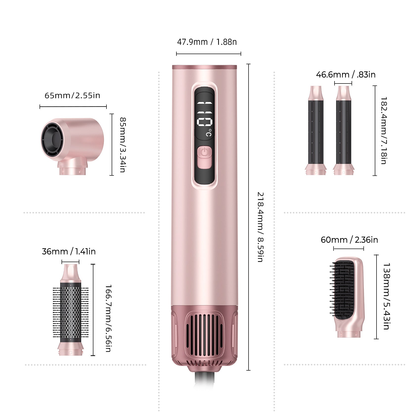 5-in-1 Hot Air Comb & Hair Styler