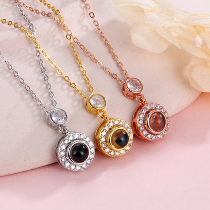 Circle Projection Necklace