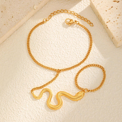 Snake Chain Hand Bracelet