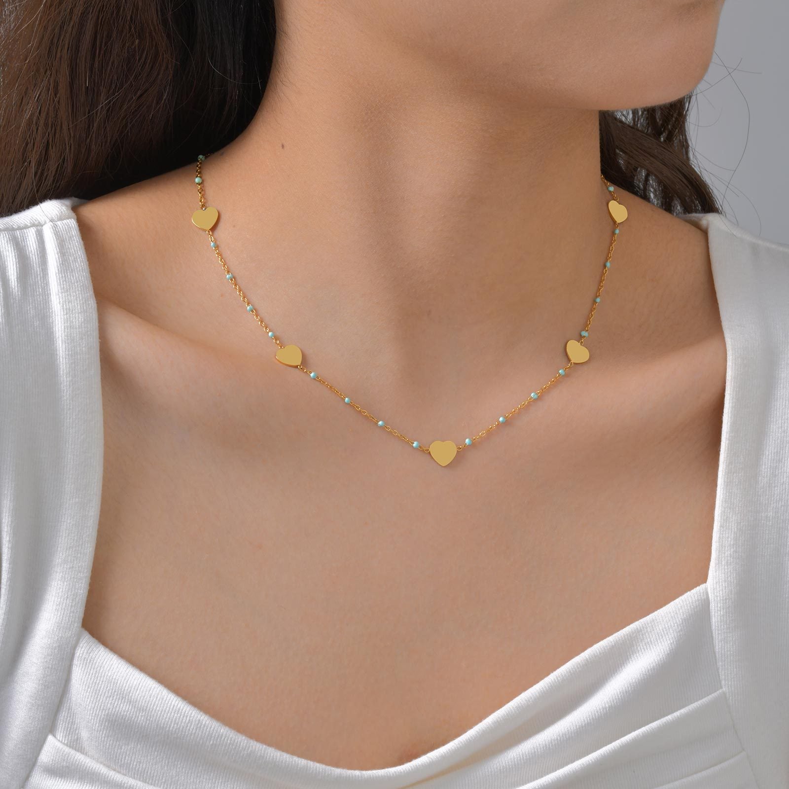 Heart Bead Necklace