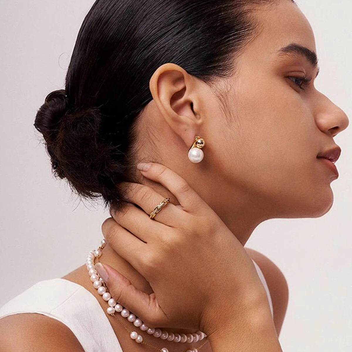 Pearl Stud Earrings