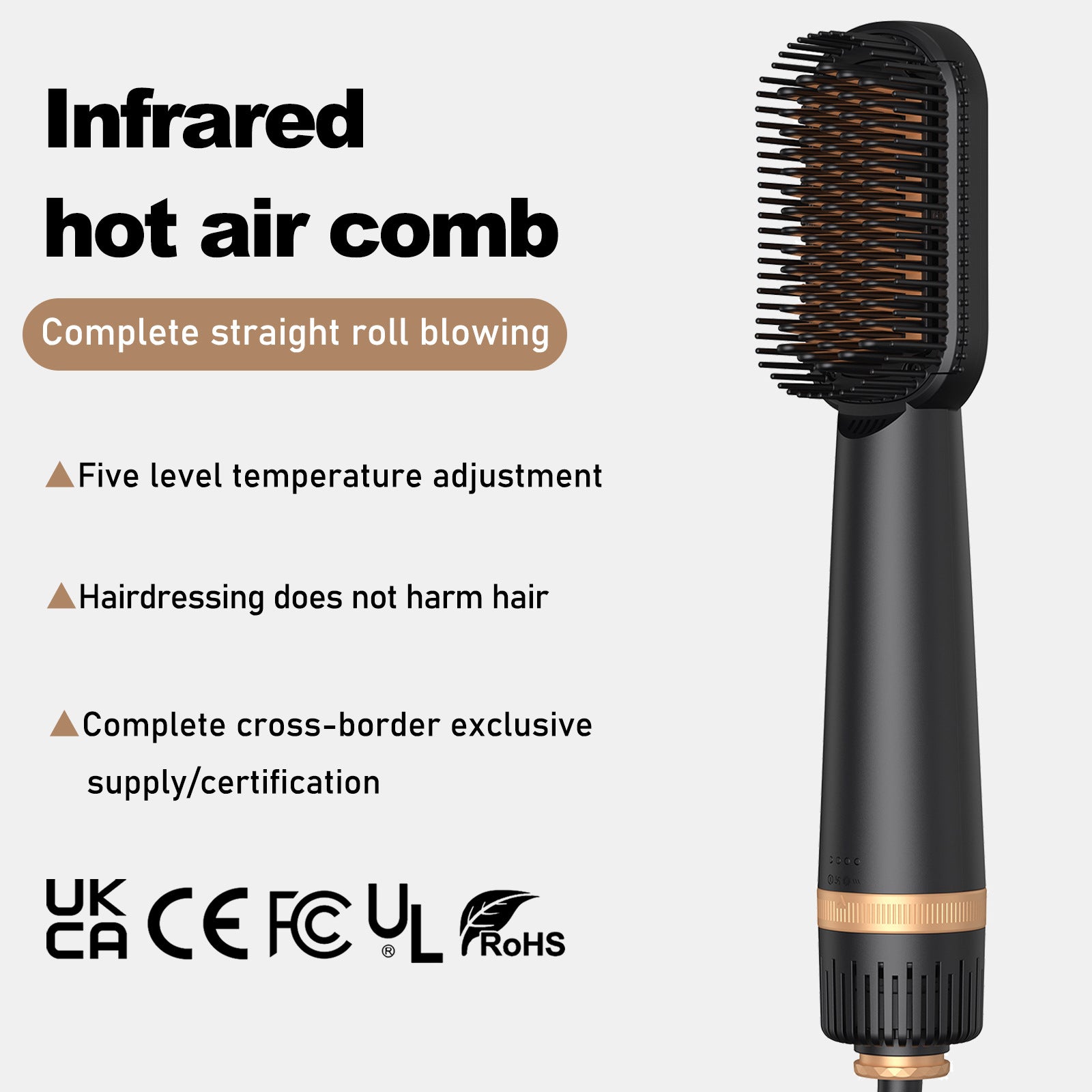 Infrared Hot Air Straightening Comb