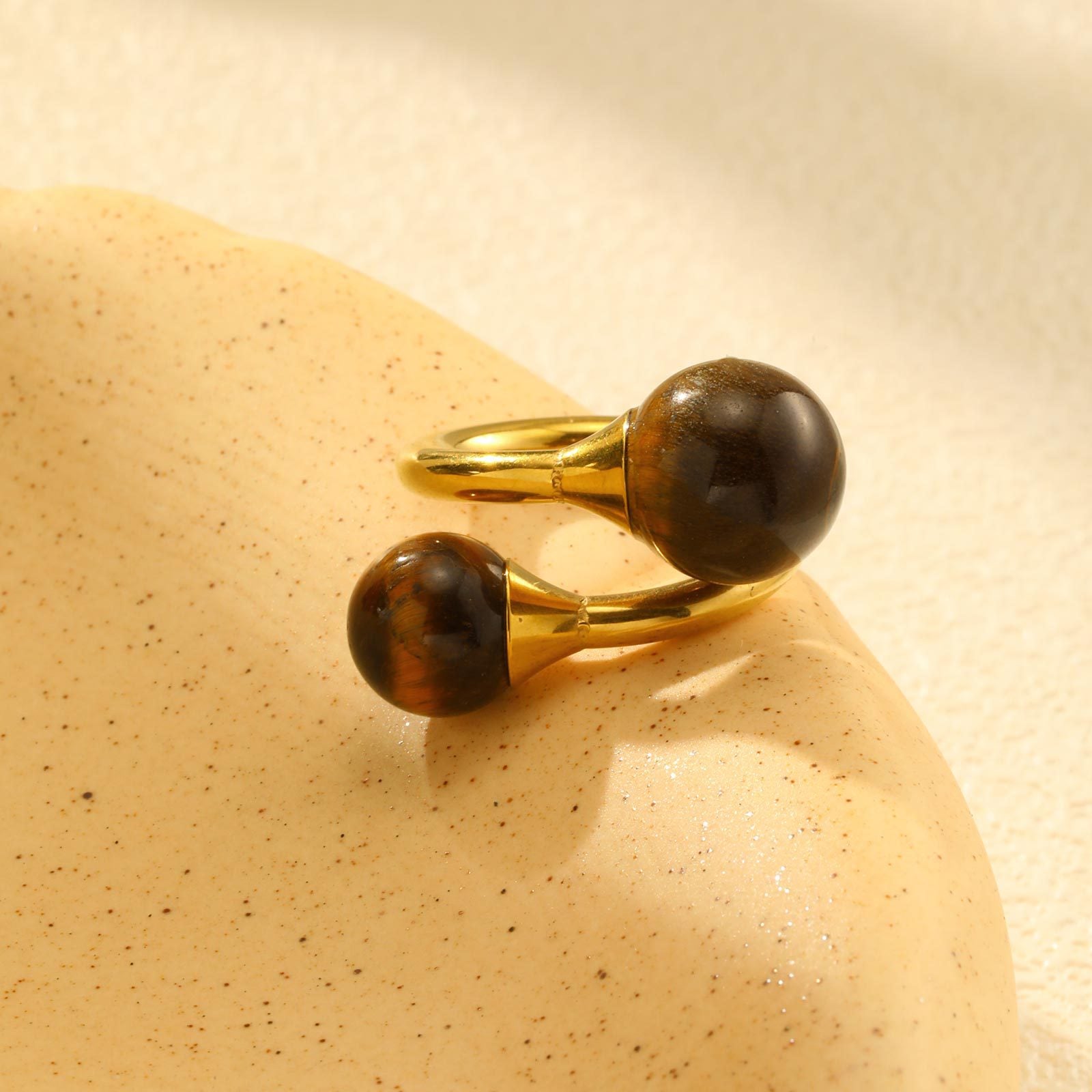 Tiger Eye Statement Ring