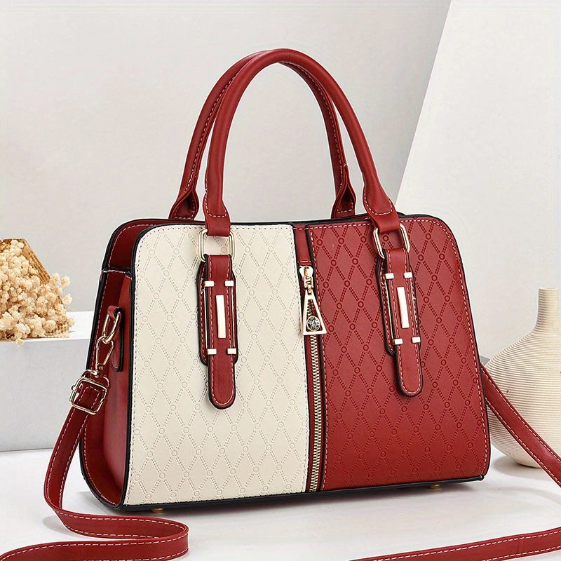 Quinn Women's Box Bag | Premium PU Leather, Quilted Design 2