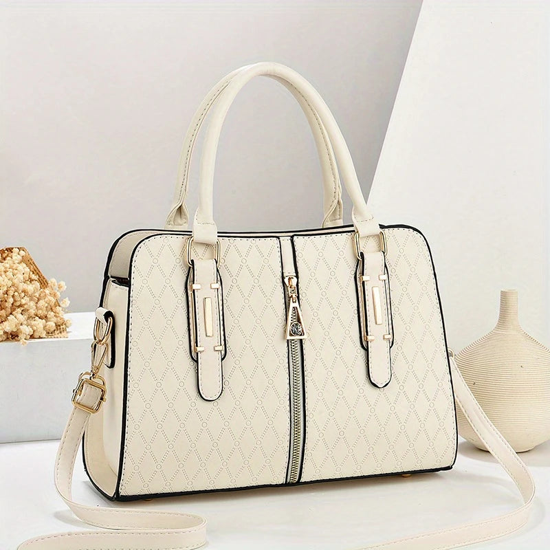 Quinn Women's Box Bag | Premium PU Leather, Quilted Design 6