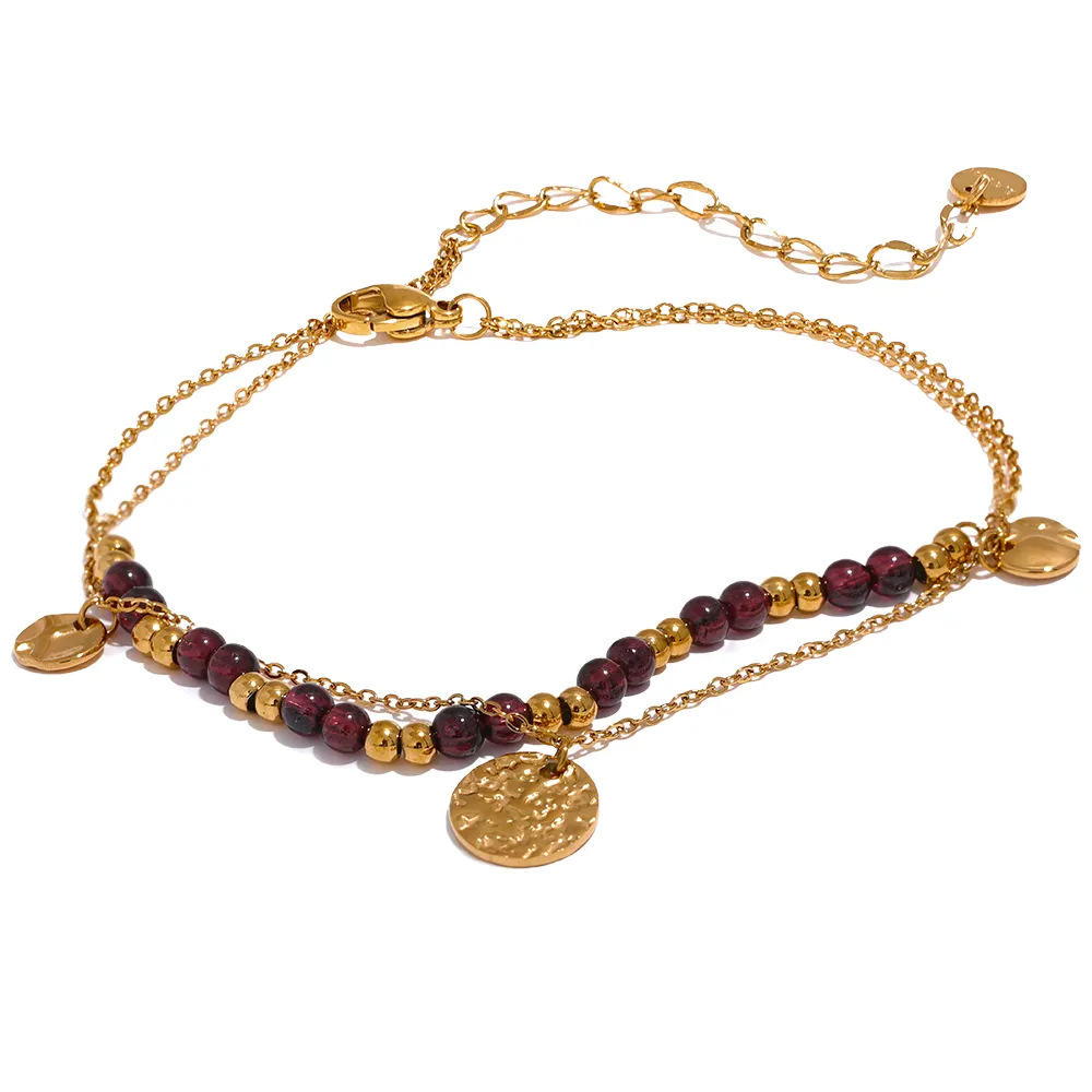 Woman gold plated bracelet. Father and Daughter Jewelry.