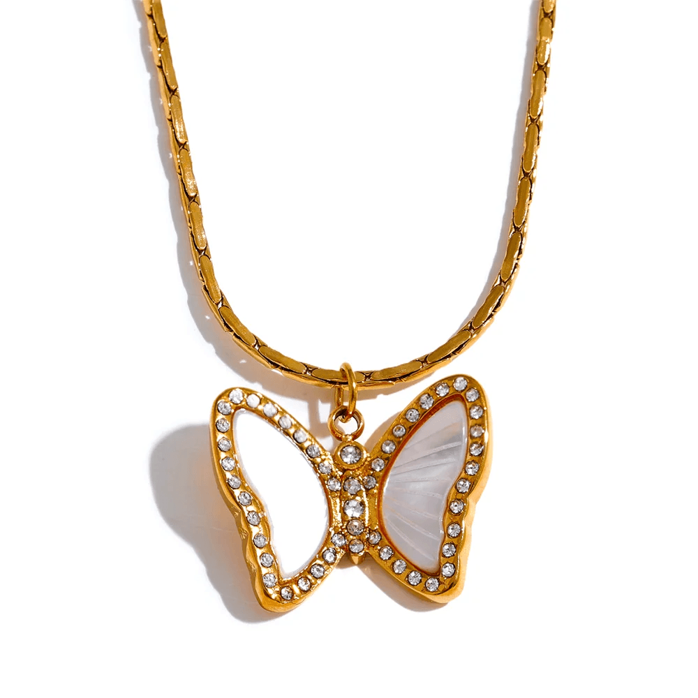 Woman gold plated necklace. Father and Daughter Jewelry.